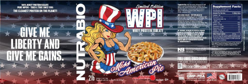 Limited Edition WPI Whey Protein Isolate Miss American Pie