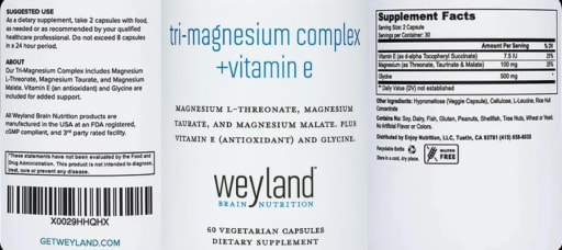 Tri-Magnesium Complex +Vitamin E