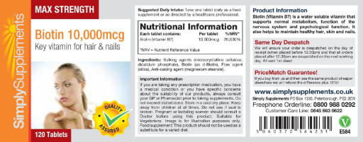 Biotin 10,000 mcg