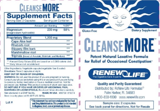 Renew Life - CleanseMore - SuppCo