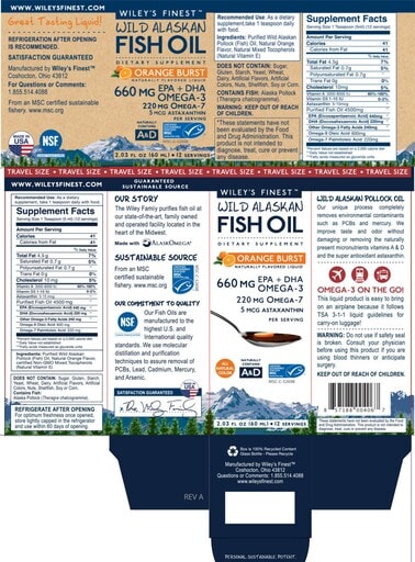 Wild Alaskan Fish Oil Orange Burst