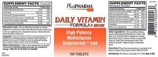 Daily Vitamin Formula + Iron