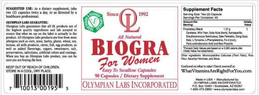All Natural Biogra For Women