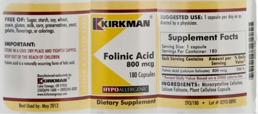 Folinic Acid 800 mcg