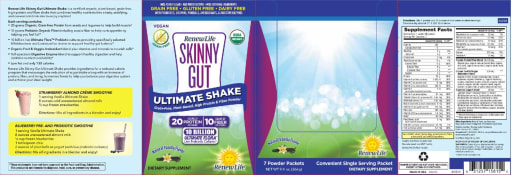 Skinny Gut Ultimate Shake Natural Vanilla Flavor