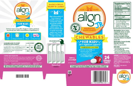 Align Jr. Probiotic Supplement Chewables For Kids Cherry Smoothie