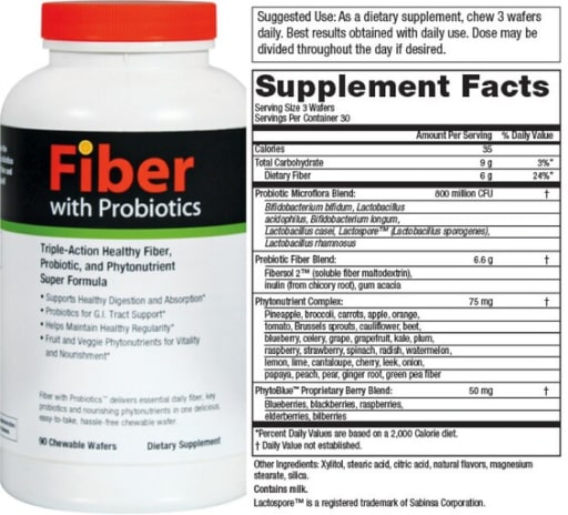 Fiber with Probiotics