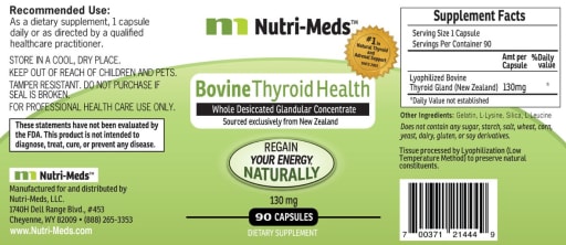 Bovine Thyroid Health