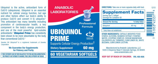 Ubiquinol Prime 60 mg