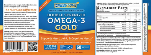 Double Strength Omega-3 Gold 1,250 mg