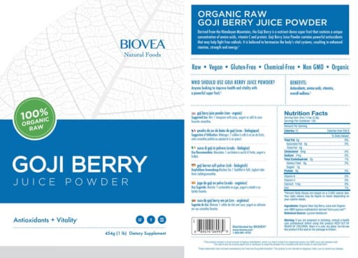 Goji Berry Juice Powder