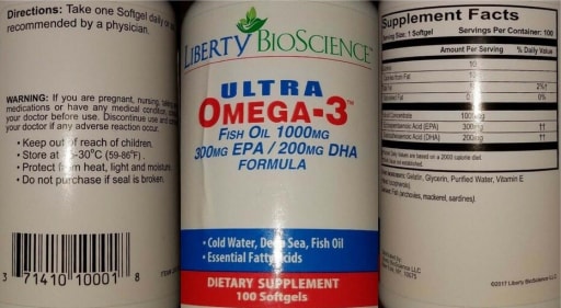 Ultra Omega-3 Fish Oil 1000 mg
