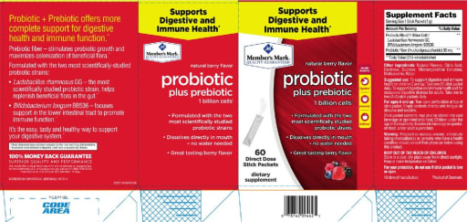 Probiotic Plus Prebiotic Natural Berry Flavor
