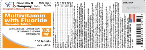 Multivitamin with Fluoride 0.25 mg