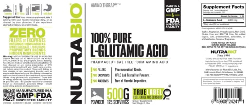 100% Pure L-Glutamic Acid