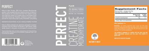 Perfect Creatine Monohydrate Plain