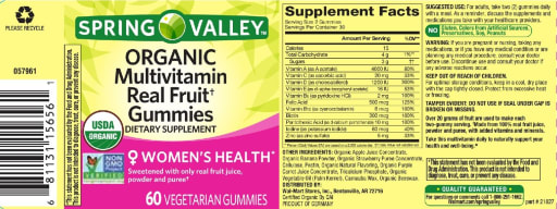 Organic Multivitamin Real Fruit Gummies