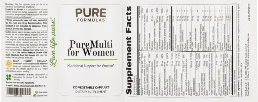 PureFormulas - PureMulti for Women - SuppCo