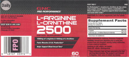 L-Arginine L-Ornithine 2500