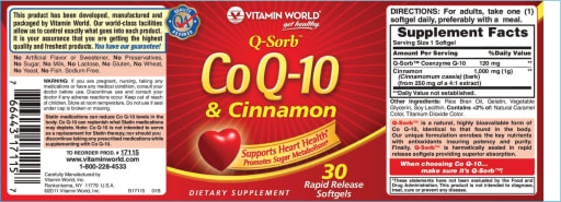 Q-Sorb Co Q-10 & Cinnamon