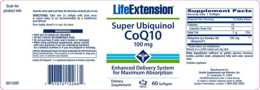 Super Ubiquinol CoQ10 100 mg