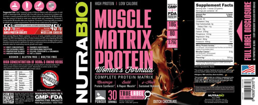 Muscle Matrix Protein Women's Formula Dutch Chocolate