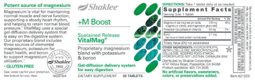+M Boost Sustained Release VitalMag