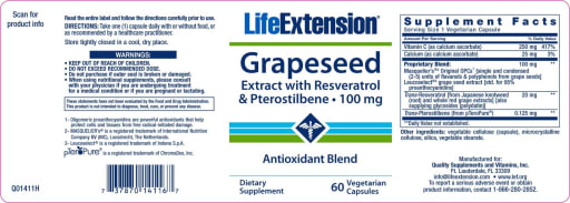 Grapeseed Extract With Resveratrol & Pterostilbene