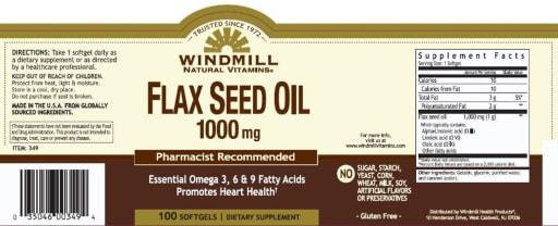Flax Seed Oil 1000 mg