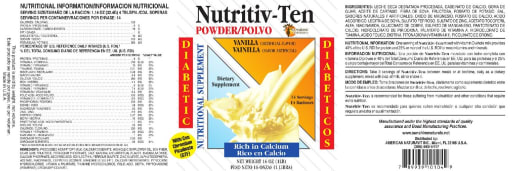 Nutritiv-Ten Powder Vanilla