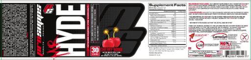 Mr Hyde Intense Energy Pre Workout Cherry Bomb