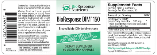 BioResponse Nutrients BioResponse DIM 150 | SuppCo