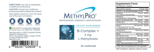 B-Complex + 5 mg L-Methylfolate