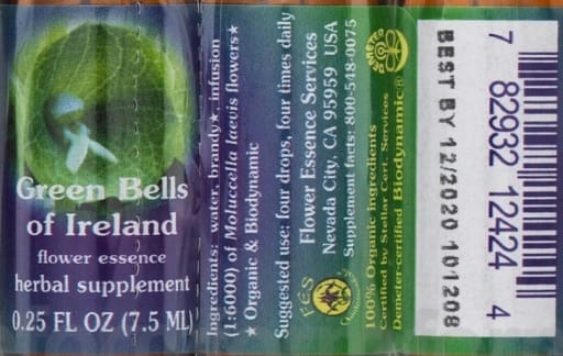 Green Bells Of Ireland Flower Essence