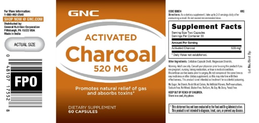 Activated Charcoal 520 mg (Discontinued)