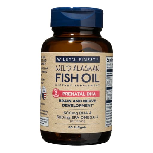 Wild Alaskan Fish Oil Prenatal DHA 600 mg