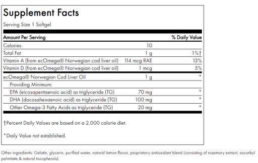 Cod Liver Oil 1 gram