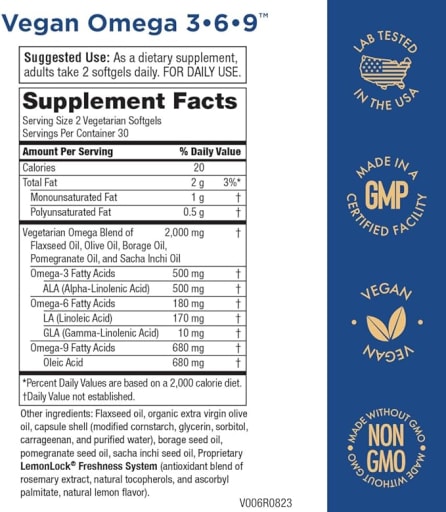 Vegan Omega 3-6-9