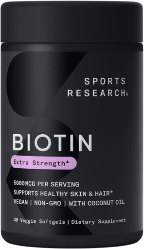 Vegan Biotin 5000 Mcg with Organic Coconut Oil