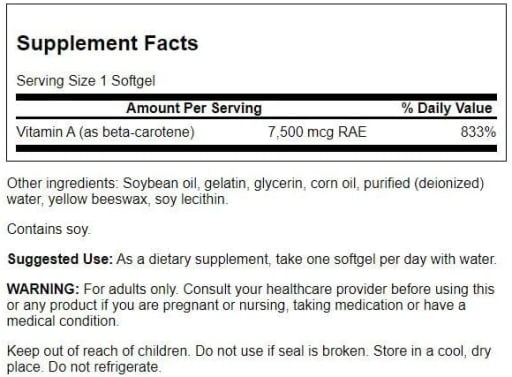 Beta-Carotene 25,000 IU