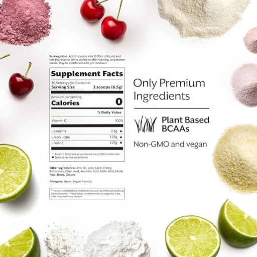 BCAA Post-Workout Energy Powder (Cherry Lime)