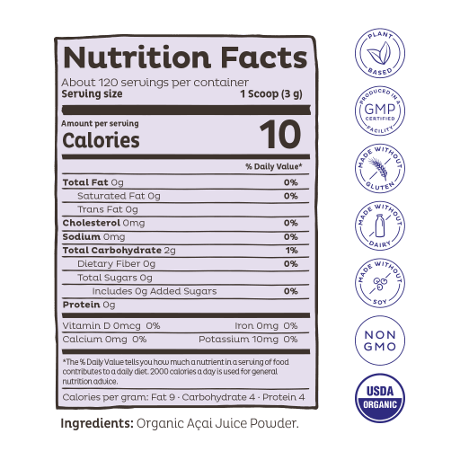 Organic Acai Berry Powder