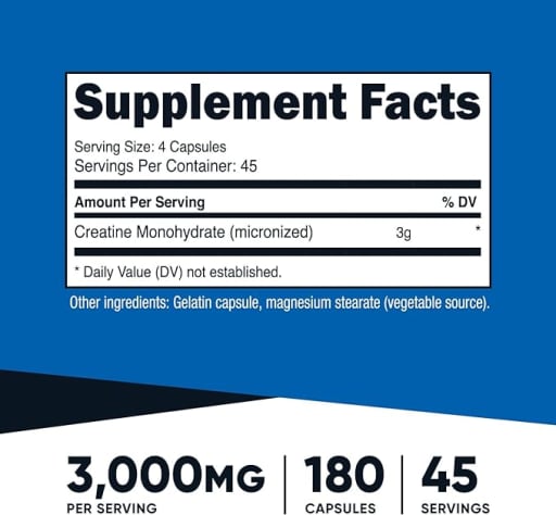 Creatine Monohydrate 3000mg