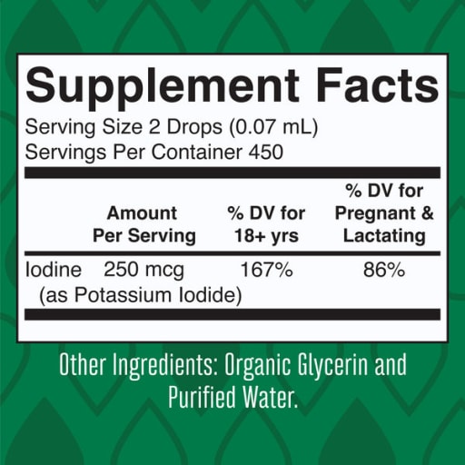 Iodine Organic Liquid Drops (Unflavored)