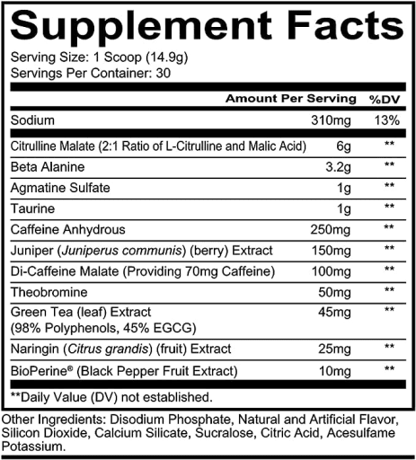 Total War Pre Workout Powder (Black Tea Lemonade)