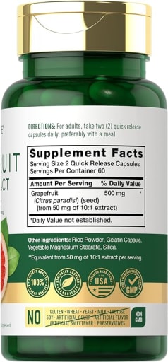 Grapefruit Seed Extract 500 mg
