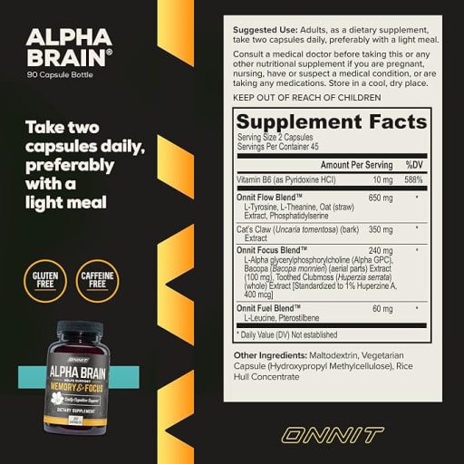Alpha Brain Daily Cognitive Support