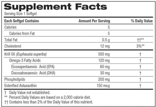 One Per Day Krill Oil 500 mg