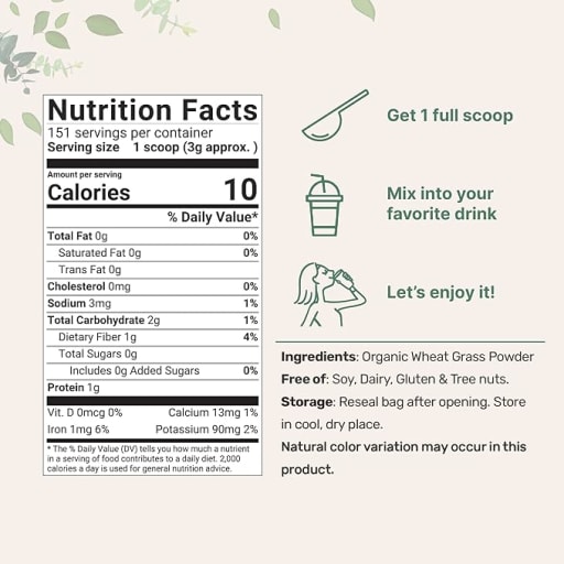 Organic Wheat Grass Powder