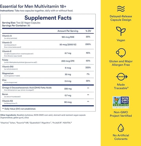 Essential for Men Multivitamin 18+